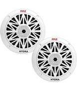 Pyle 6.5 Inch Dual Marine Speakers - 2 Way Waterproof And Weather, White - $84.74 CAD