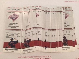 MLB 2007 Minnesota Twins Full Unused Ticket Stubs $2.99 Each! - £2.38 GBP