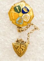 Vintage Fraternal Lapel Pin Gold Filled Jewelry 1925 Royal Neighbors of ... - $34.64