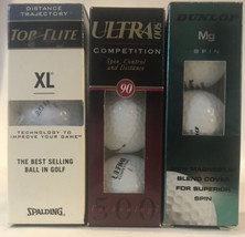 New Lot 9 Golf Balls Dunlop MG Spin Spalding XL Top Elite Wilson Ultra 500 - £7.41 GBP