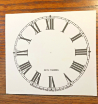 5 Inch Seth Thomas Clock Replacement Paper Dial                (Lot 146)  - $6.98