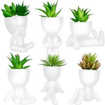 6 Pcs Cute Artificial Succulent Plants Mini Fake Succulent Ceramic Succulent Pla - $57.99