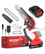 Cordless Mini Chainsaw, 20V Max Battery 6 Inch Small Chain Saw, One-Hand - $817.10 MXN