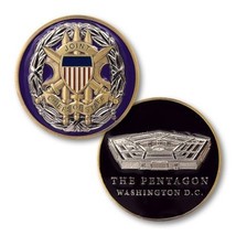 Joint Chiefs Of Staff 5 Swords The Pentagon Washington D.C. 1.75&quot; Challenge Coin - £32.12 GBP