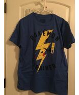 Pokemon Trainer Men&#39;s Lightning T-Shirt Pikachu Graphic Size L 42/44 Blue - $37.28 CAD