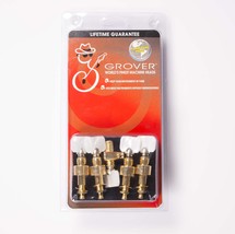 Grover 122G5 Geared Banjo Pegs. Set of 5, Gold Square Pearloid buttons - $243.19