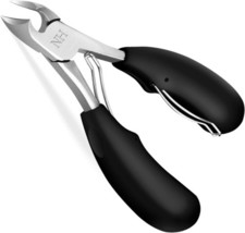 New Huing Podiatrist Toenail Clippers, Professional Thick &amp; Silver, Black  - £24.36 GBP