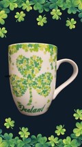 Irish Coffee Mug St. Patrick&#39;s Day Shamrock Ireland Clover Lucky Rare Te... - £17.40 GBP