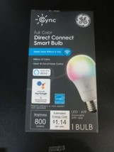 GE CYNC Smart Full Color A19 LED Light Bulb, 60W Replacement, Bluetooth/... - $15.19