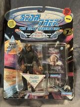 Star Trek TNG Playmates Lt Worf Starfleet Rescue Outfit MOC 1994 Space Cap - $11.95