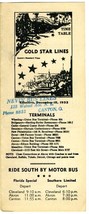 Gold Star Lines Bus Company Time Tables Cleveland Akron Canton Wheeling 1932 - £59.82 GBP