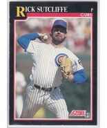 M) 1991 Score Baseball Trading Card - Rick Sutcliffe #785 - $1.97