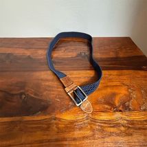 Tommy Bahama Men's Blue Woven Belt with Leather Trim Size S - $15.15