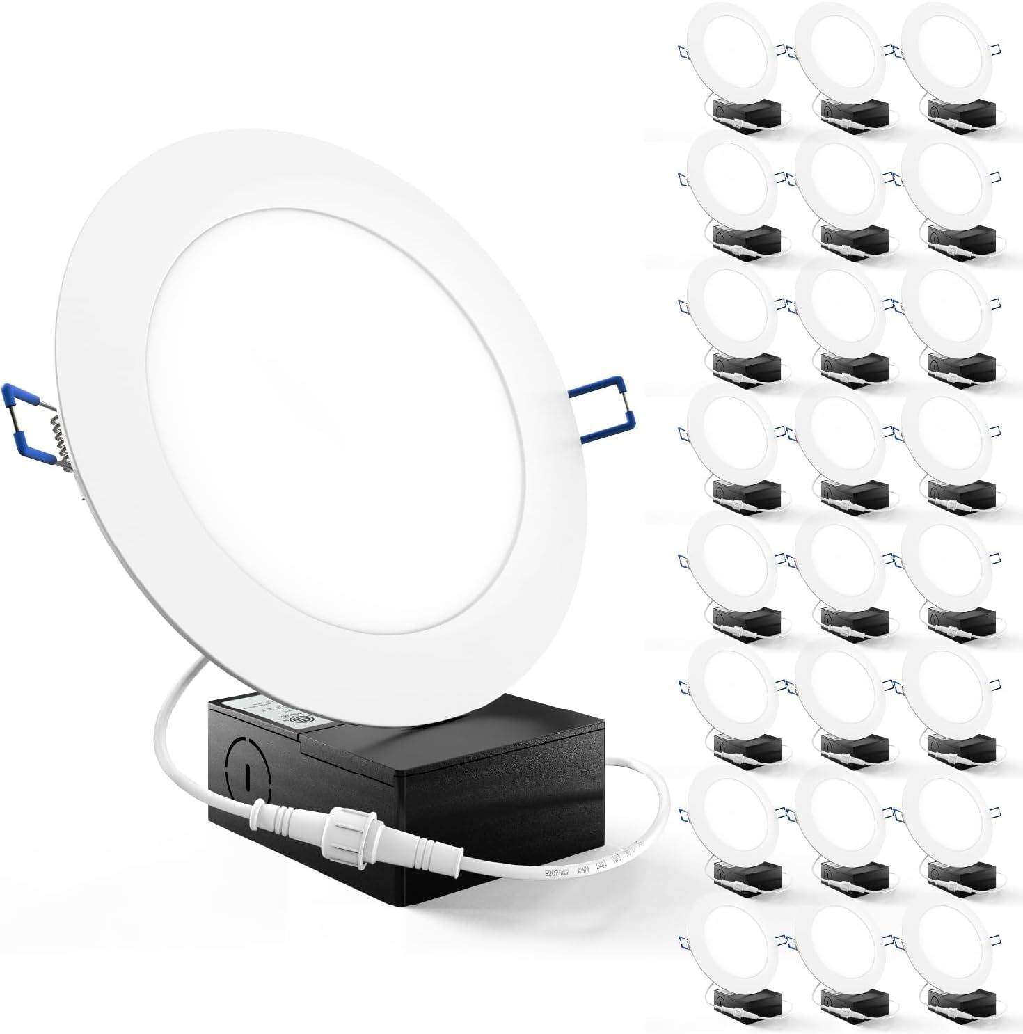 Sunco 24 Pack Recessed Lighting 6 Inch LED, Canless Ceiling Lights Slim ... - £115.53 GBP