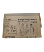 Simplicity Sewing Pattern 5402 Dress or Jumper Vintage 1960s Size 14 MCM... - £10.23 GBP