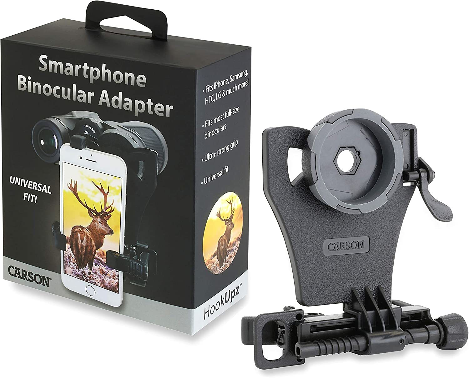The Carson Hookupz Ib-700 Universal Smartphone Digiscoping, Sized Binoculars. - $39.97