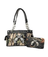 Texas West Women&#39;s Camo Pistol Gun Bullets Handbag (Black) - £46.68 GBP
