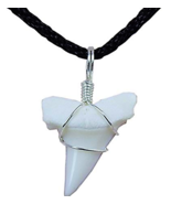 MAKO SHARK TOOTH REAL NECKLACE POINTER PENDANT SURF WEAR TRINKET SURFER ... - €8,53 EUR