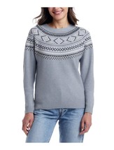 Weatherproof Vintage Womens Sweater Blue Fair Isle Long Sleeves Christma... - $42.99
