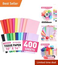 10"x14" 400-Sheet Colored Tissue Paper Set - Perfect for Gift Wrapping &amp;... - $24.70
