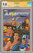 CGC SS 9.8 JLA Avengers #1 SIGNED George Perez Art Wonder Woman Batman Iron Man - £321.08 GBP