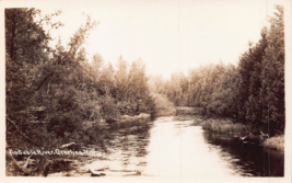 Grayline Michigan~Ausable RIVER~1940s Real Photo Postcard - £4.62 GBP