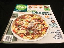 Food Network Magazine Jan/Feb 2022 Easy Dinners in Minutes 48 New Recipes - £8.11 GBP