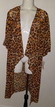 NWT LuLaRoe Shirley Kimono Leopard Cheetah Print SMALL Sheer Open Front ... - £19.78 GBP