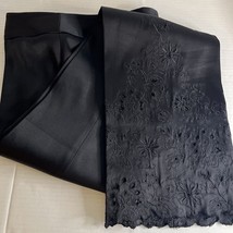 I.N.C Black Embroidered Hem Wide Leg Pants size 8 - $618.40 MXN