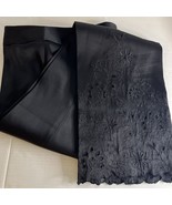 I.N.C Black Embroidered Hem Wide Leg Pants size 8 - $618.40 MXN