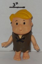 1986 Coleco Flintstone Kids Barney Rubble 3&quot; Figure Toy Htf Vintage - £18.86 GBP