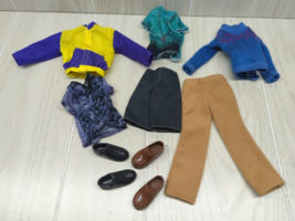 Mattel Barbie&#39;s Ken doll clothes random lot shoes sweater t shirts windbreaker + - £13.44 GBP