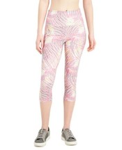 allbrand365 designer Womens Activewear Tropical-Print Pocket Cropped Leg... - $39.50