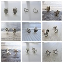 New Sterling Silver Stud / Post Earrings, Small, Dainty, Unisex Free US Shipping - £9.83 GBP
