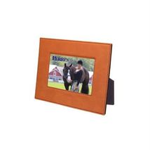 Perri&#39;s Leather Picture Frame 4x6 Chestnut - $16.99