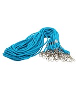 Teal Lanyard Keychain,  ID, Or  Cell Phone 36&quot; Rope Holder - Lot Of 24 - $15.83