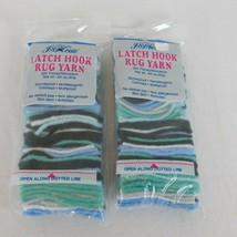 2 Packages J&amp;P Coats Latch Hook Rug Yarn K-21 Mixed 100% Acrylic 320pcs 4ply - £6.13 GBP