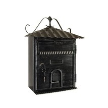 Domus 2204 Letterbox in Wrought Iron, Brushed Black  - $61.00