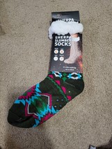 Heat Trendz Sherpa non slip Slumber Socks women&#39;s green - £7.06 GBP