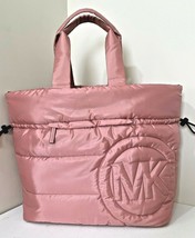 New Michael Kors Rae Large Tote Bag Quilted Nylon Sunset Rose with Dust bag - $142.41