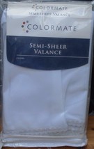 Colormate Semi-Sheer Claire Valance - White Color - BRAND NEW IN PACKAGE... - $19.79