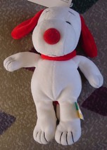 Peanuts Snoopy RED and white plush w/rattle NWT - Prestige - £9.59 GBP