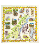 Printed Image Appalacian Trail Bandanna 22&quot; x 22&quot; Nature Fact Hiking Inf... - $11.61