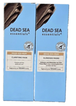 2 Pack Dead Sea Essentials Mud Clarifying Mask Minerals Vegan For Skin 3.4oz - £18.97 GBP
