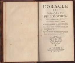 1760 Philosophy Religion Voltaire France Arouet Enlightment Freemasonry - £214.88 GBP