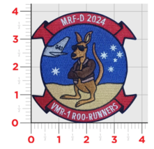 Marine Corps VMR-1 Roadrunners MRF-D 2024 Embroidered Patch With Hook &amp; Loop - £31.96 GBP
