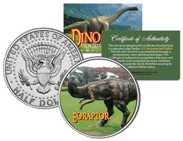 EORAPTOR ** Collectible Dinosaur ** JFK Kennedy Half Dollar U.S. Colorized Coin - £6.86 GBP