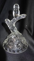 Fenton Art Glass Crystal Owl Bird on Branch Ring Tree Figurine Cabbage R... - $24.99