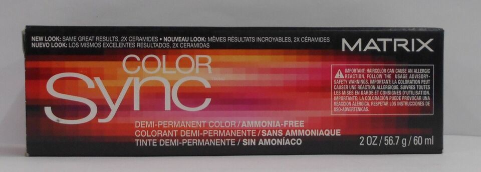 Primary image for Matrix COLOR SYNC Demi-Permanent Ammonia Free Hair Color ~ Black Box ~ 2 fl. oz.