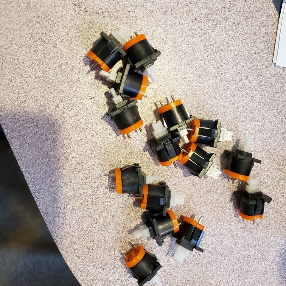 LOT of 15 NCR Key Keyboard Switches Modular 2-pin Push button # MD-4P-NS... - $18.99
